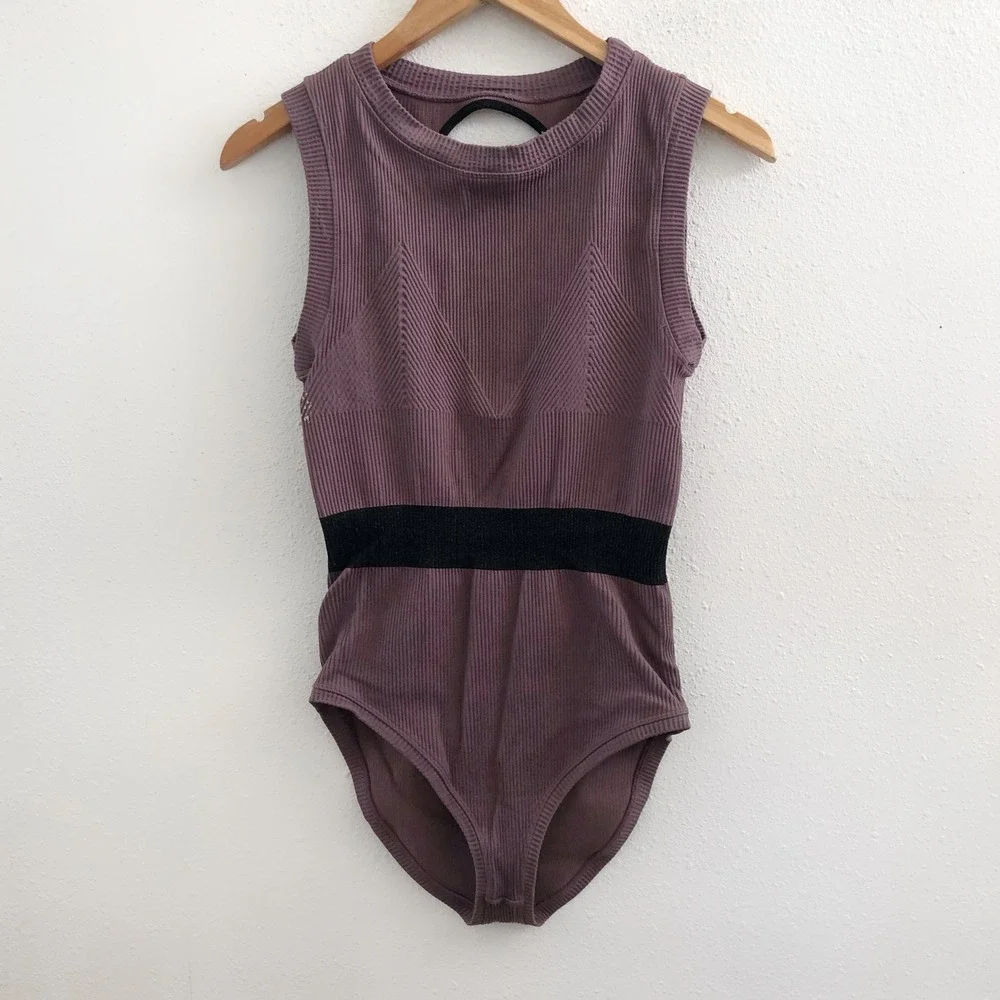 FREE PEOPLE Movement FreePeople Prajna Backless‎ Bodysuit Size Large